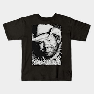 Toby Keith// black white design T-Shirt Kids T-Shirt